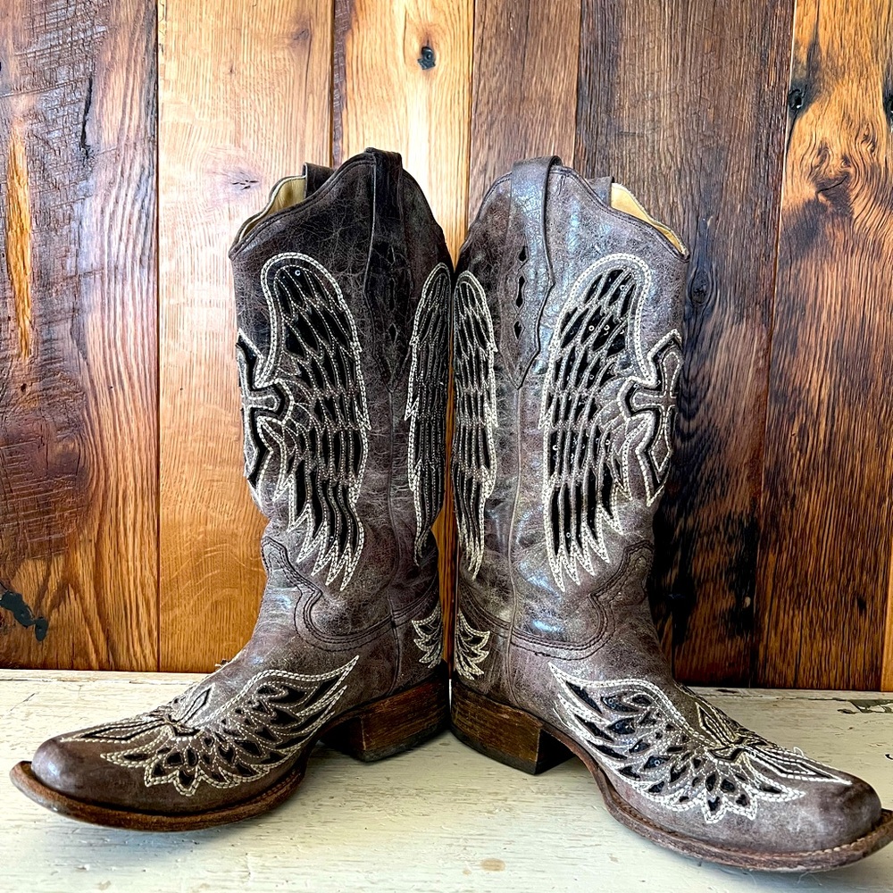 Corral Square Toe Cross Boots